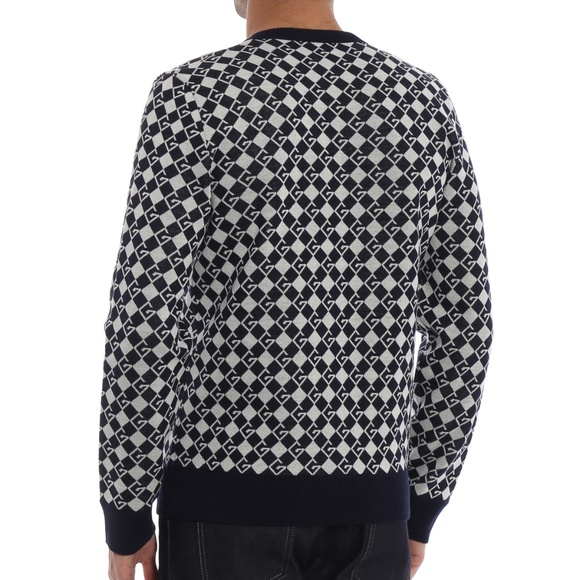 Gucci Geometrical GG Wool V-Neck Pullover - Picture 4 of 7